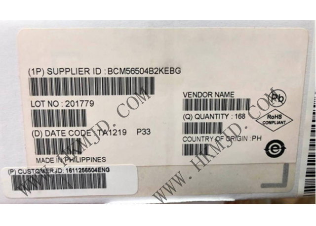 以太網(wǎng) IC BCM56504B2KEBG 24端口GbE多層交換機(jī)，帶4個(gè)10GbE/HiGig+?端口
