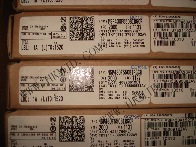 MSP430 MCU MSP430F5508IRGCR 超低功耗16位微控制器，適用于各種應(yīng)用