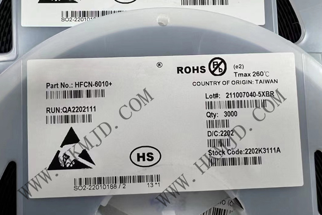 Mini-Circuits濾波器 HFCN-6010+ LTCC 高通濾波器，6300 - 15000MHz