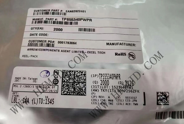 TI（5A、40V）電源開關 TPS55340PWPR 單片非同步開關穩(wěn)壓器