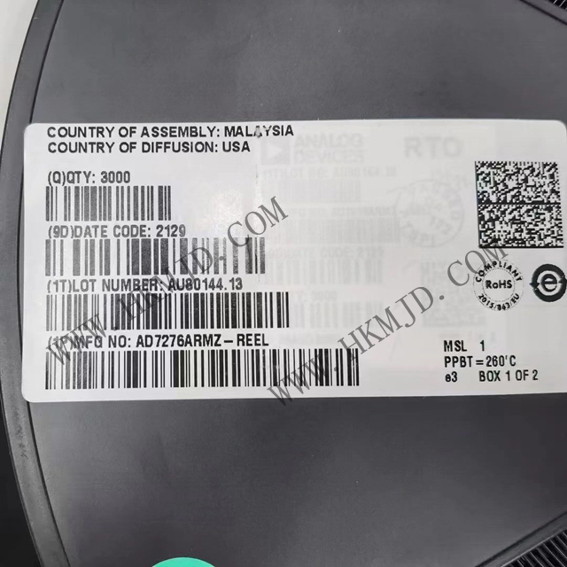 12位ADC AD7276ARMZ AD7276 模數(shù)轉換器 00Bit 3MSPS SAR ADC I.C.