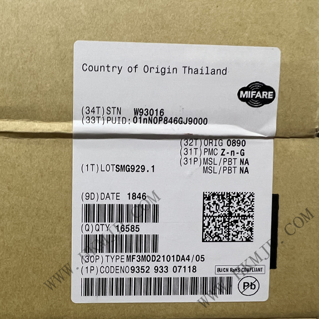 出售NXP射頻IC MF3MOD2101DA4/05 RFID 應(yīng)答器 IC 13.56MHz ISO 14443，MIFARE UART MOA4