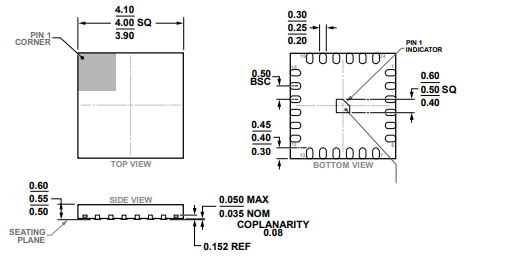 （ADI供應商）AD7389-4BCPZ 16位模數轉換器 SAR 四路 24-LFCSP