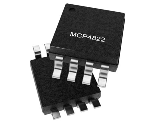 MCP4822T-E/SN內置基準電壓源的雙通道、12位數(shù)模轉換器（DAC） 8SOIC
