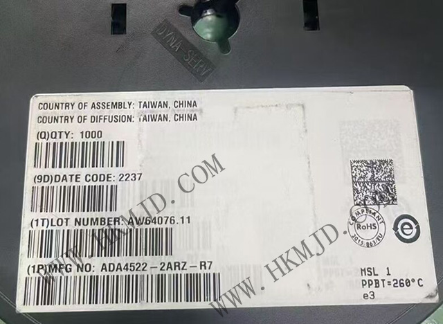 出售【ADI】低功耗運(yùn)算放大器 ADA4522-2ARZ 55V、雙通道、零漂移運(yùn)算放大器