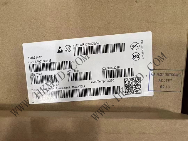 DC/DC開關轉換器Infineon TDA21472 70A、1.5MHz 開關頻率