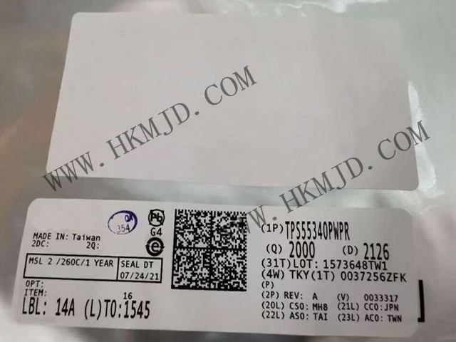 【德州儀器】具有5A、40V  TPS55340PWPR 集成式電源開關的單片非同步開關穩(wěn)壓器