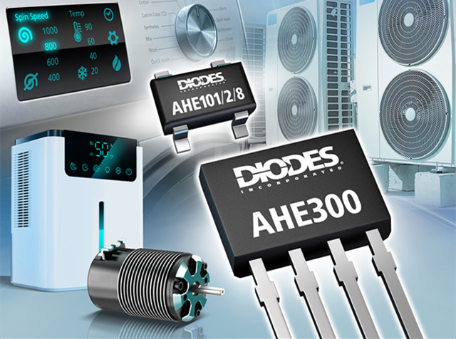 Diodes 公司推出先進的銻化銦霍爾器件傳感器，適用于旋轉(zhuǎn)和電流檢測產(chǎn)品應(yīng)用