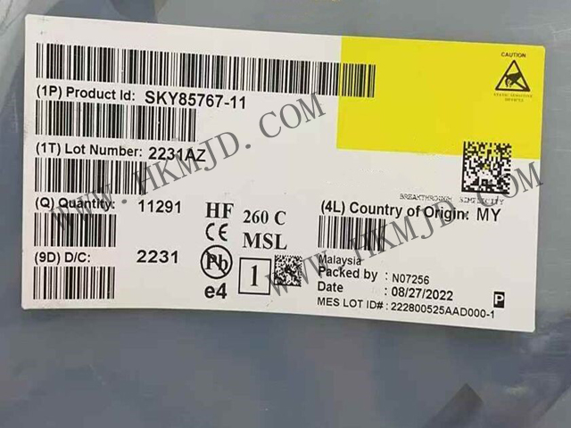 現(xiàn)貨供應(yīng)【SKY85767-11】高性能WiFi 6前端模塊（FEM），34.5dB高增益